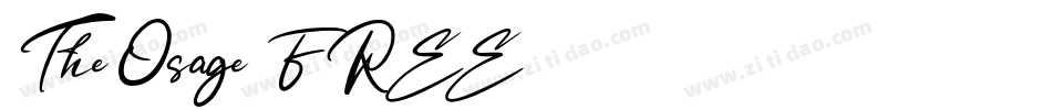 The Osage FREE字体转换